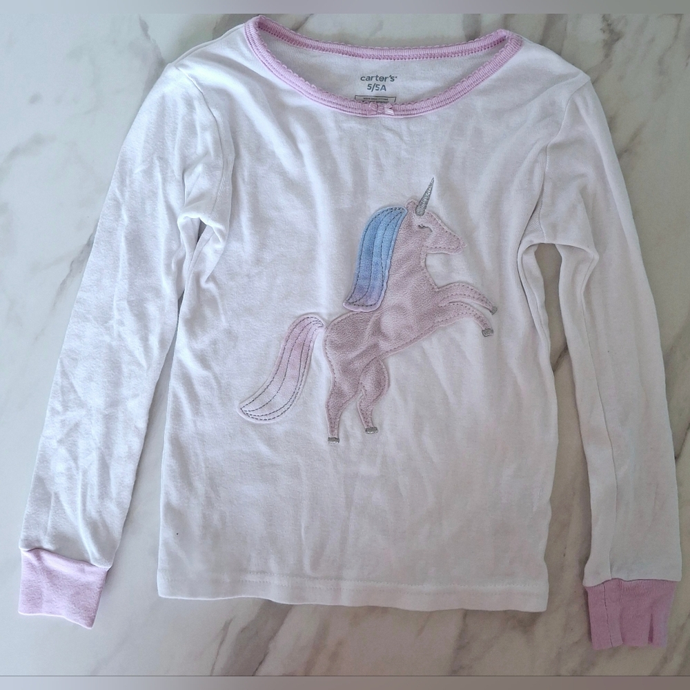 Carter's Unicorn Long Sleeve Pajama Set (5T)